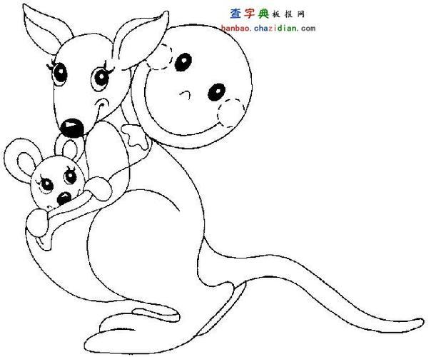 小动物和妈妈简笔画