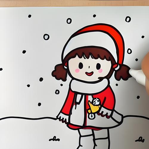 冬天小女孩简笔画 冬天小女孩简笔画图片
