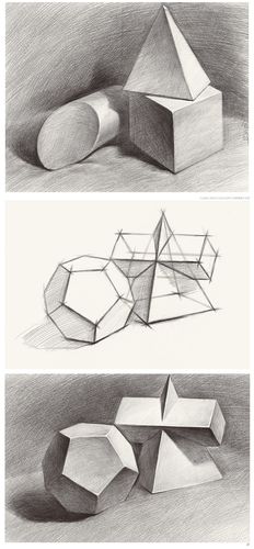 素描几何体图片 素描几何体图片大全简单漂亮