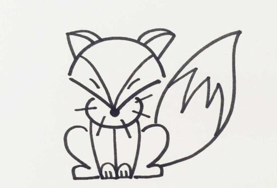 狐狸怎么画简笔画