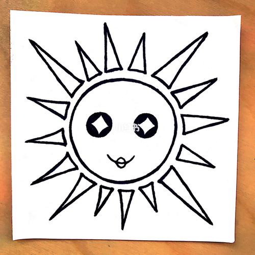 太阳的简笔画 太阳的简笔画图片大全可爱简单