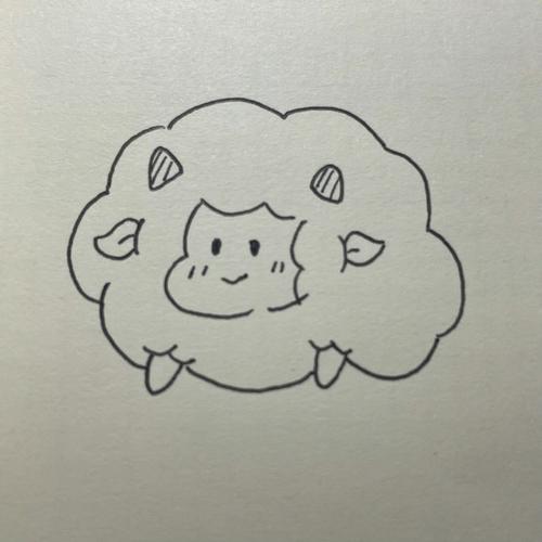 可爱小绵羊简笔画 可爱小绵羊简笔画卡通图片