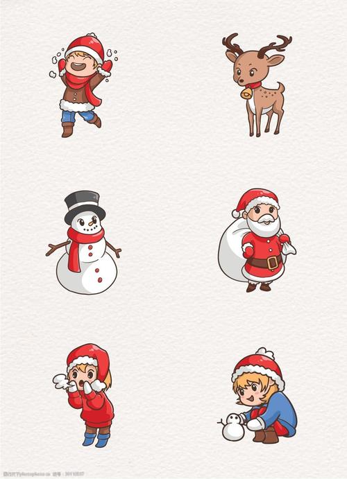 圣诞老人和驯鹿图片简笔画 圣诞老人和驯鹿图片简笔画步骤