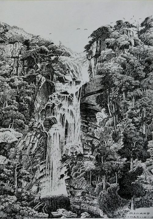 山水风景画用铅笔画 山水风景画用铅笔画自然