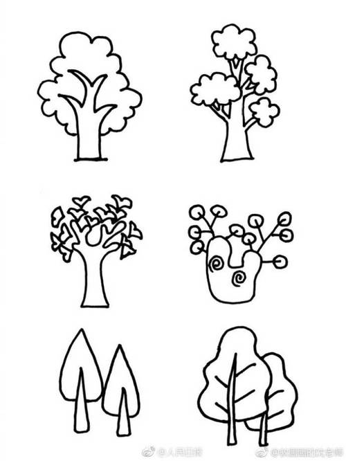 树的二十种简笔画 树的二十种简笔画图片