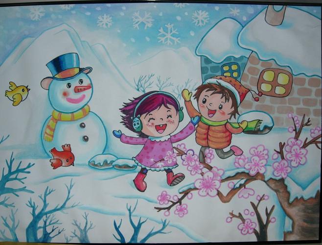 冬天的儿童画冬天的儿童画简单