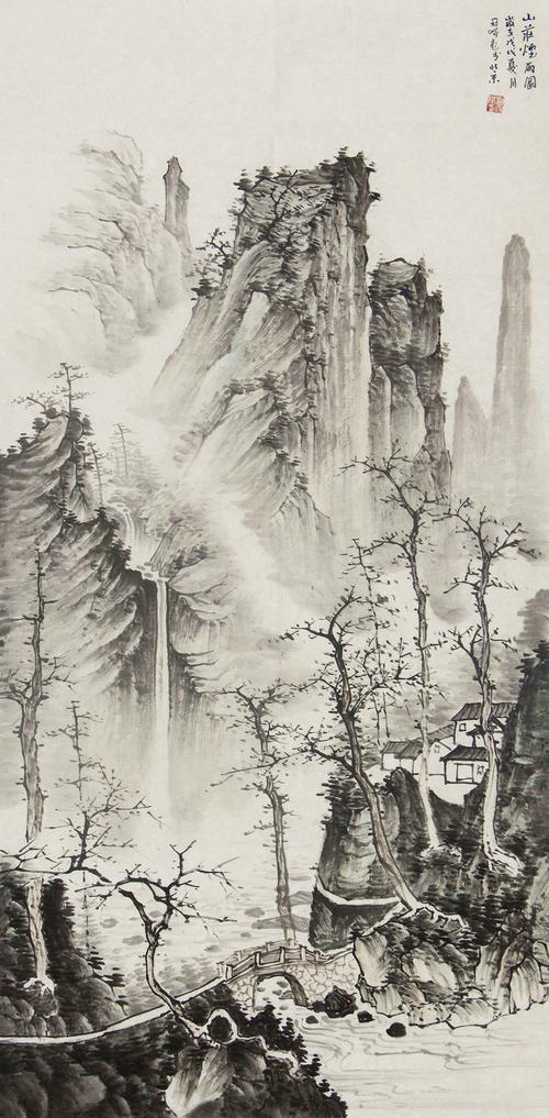 中国画山水 中国画山水画图片欣赏