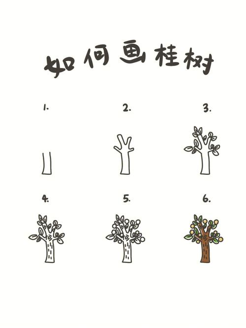 桂花树的画法简笔画