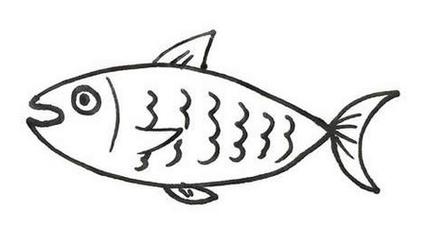 鱼简笔画卡通图片