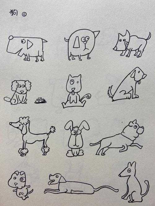 狗是怎么画的 狗是怎么画的简笔画