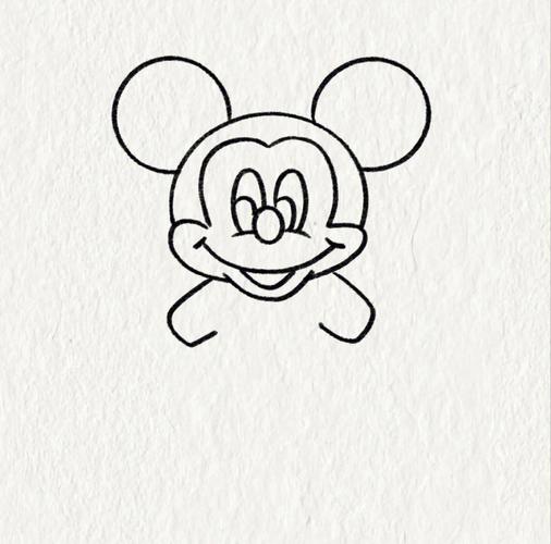 米老鼠的简笔画 米老鼠的简笔画和涂色