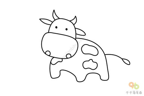小牛的简笔画 学画小牛简笔画