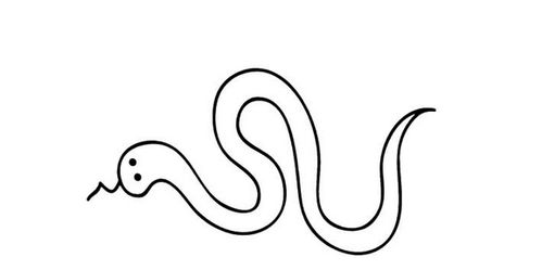 简笔画蛇 简笔画蛇的画法最简单