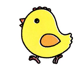 小鸡的简笔画简单可爱 简单又可爱的小鸡简笔画