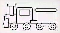 火车头简笔画画法图片