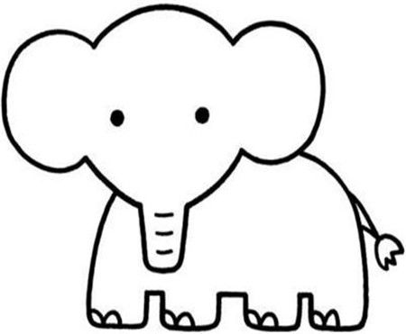 大象怎么画简笔画 大象怎么画简笔画简单又漂亮又可爱