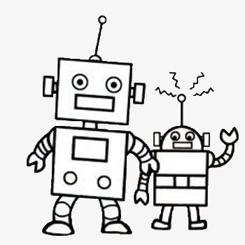 机器人简笔画 机器人简笔画简单