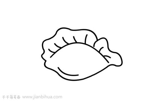 饺子的简笔画 饺子的简笔画怎么画最简单的画法