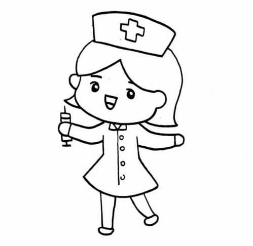 护士简笔画简单又漂亮 护士简笔画简单又漂亮戴口罩