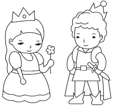 公主和王子简笔画 公主和王子简笔画简单又漂亮