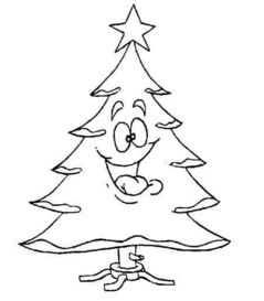 圣诞树简笔画带颜色的 幼儿简笔画圣诞树图片带颜色