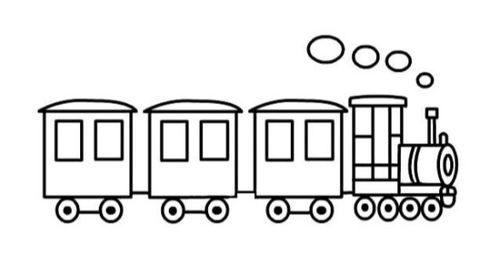 火车简笔画 火车简笔画图片幼儿