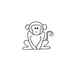 简笔画猴 简笔画猴子的画法