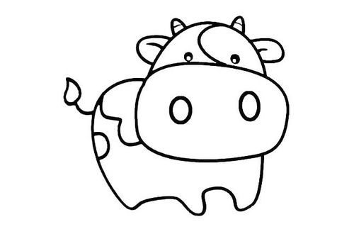 简笔画牛的画法 简笔画牛的画法最简单可爱