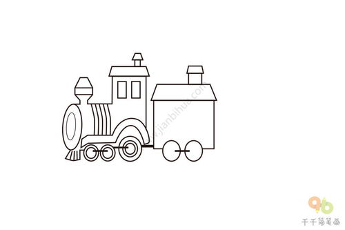 玩具火车简笔画简单图片