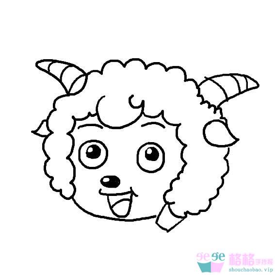 简笔画喜羊羊 简笔画喜羊羊和美羊羊