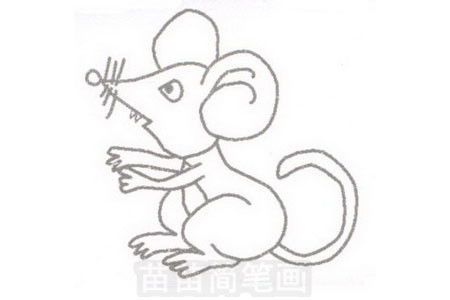 简笔画老鼠的画法 老鼠怎么画简笔画7加2