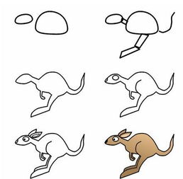 袋鼠怎么画 袋鼠怎么画简笔画
