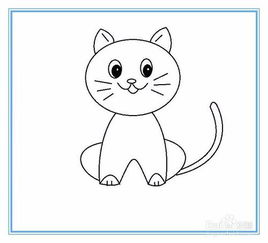卡通小猫简笔画 卡通小猫简笔画可爱