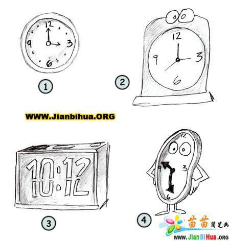 钟表的简笔画 钟表的简笔画怎么画