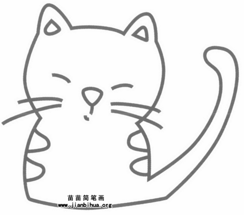 猫的简笔画 猫的简笔画简单又好看