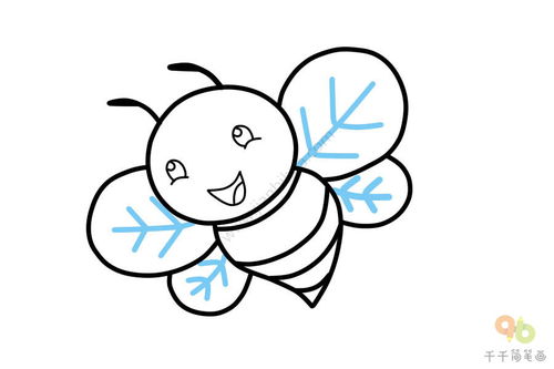 简笔画小蜜蜂 简笔画小蜜蜂的画法
