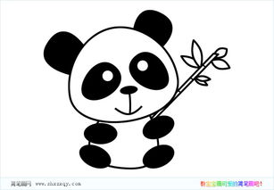熊猫简笔画 熊猫简笔画大全可爱