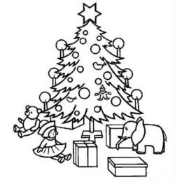 最漂亮的圣诞树简笔画 好看的圣诞树简笔画