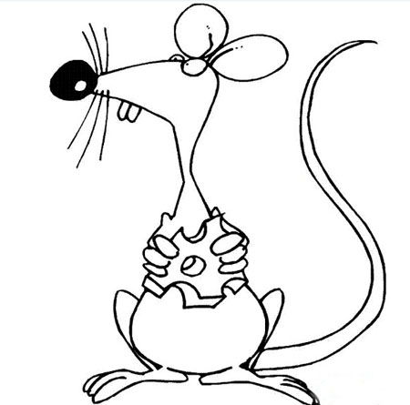 简笔画小老鼠 怎样画小老鼠