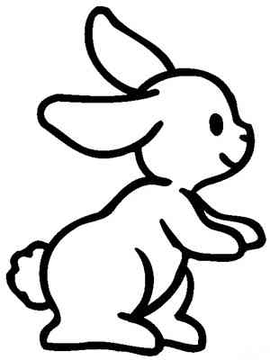 小兔子头像简笔画 小兔子头像简笔画图片大全