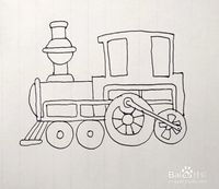 火车头怎么画 和谐号火车头怎么画