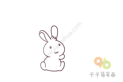 可爱的兔子简笔画 可爱的兔子简笔画呆萌