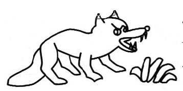 大灰狼的简笔画 大灰狼的简笔画简单又好看