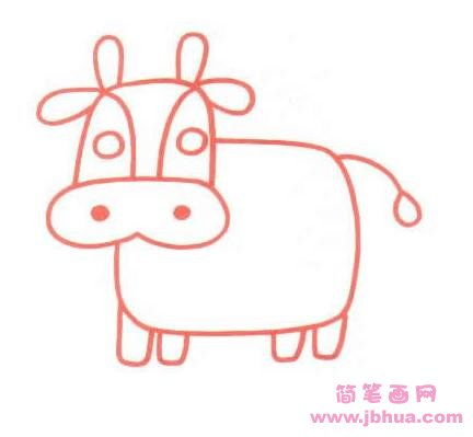 简笔画牛的画法 简笔画牛的画法最简单可爱