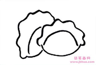 饺子简笔画图片 饺子简笔画图片大全彩色可爱