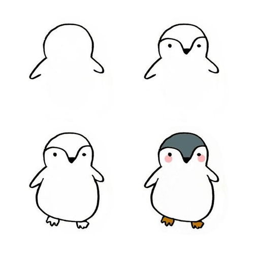 企鹅的简笔画 企鹅的简笔画图片大全