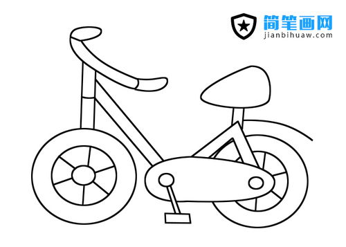 简笔画自行车 简笔画自行车的画法