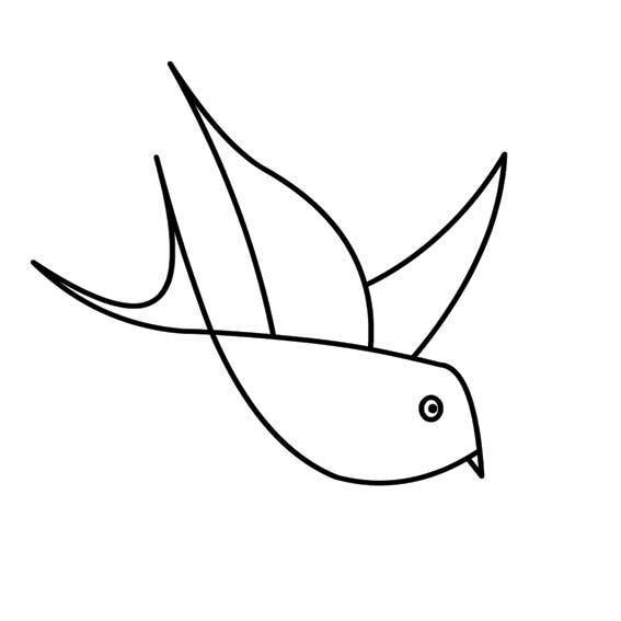 小燕子的简笔画 小燕子的简笔画图片大全可爱