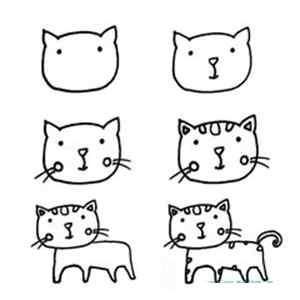 小猫头像简笔画 小猫头像怎么画简单