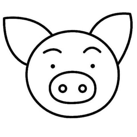 猪头画法简笔画可爱的 猪头怎么画简笔画